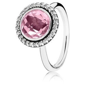 Pandora Brilliant Legacy Ring with Pink Zirconia
